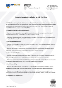 Quality, Environment & Certifications - MP Filtri